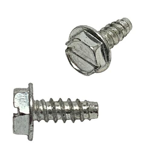 HWHSTS638B #6 X 3/8" Hex Washer Head, Slotted, Tapping Screw, Type B, Zinc